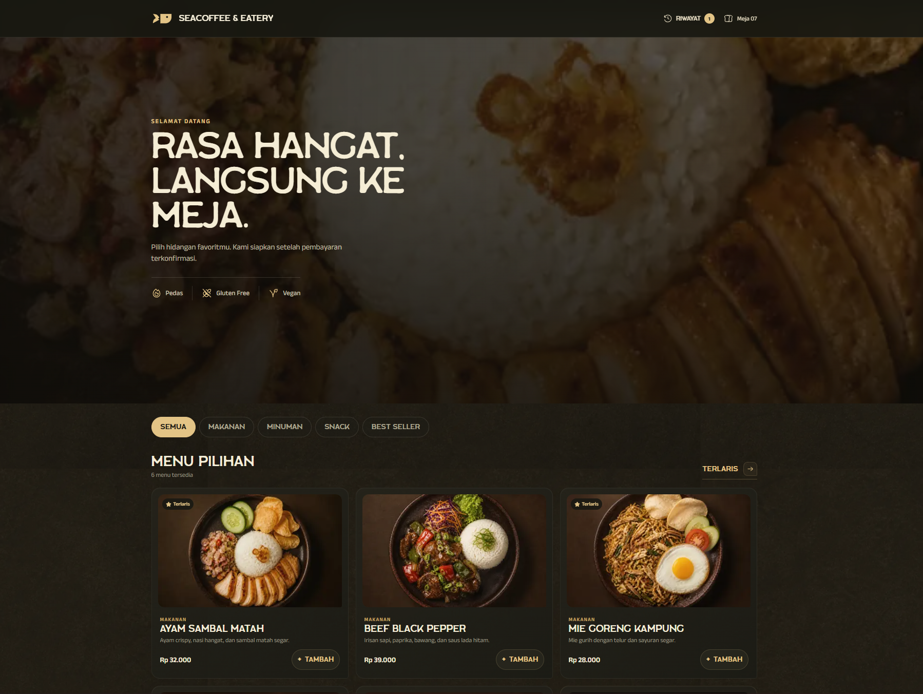 DineFlow QR Ordering System — 2