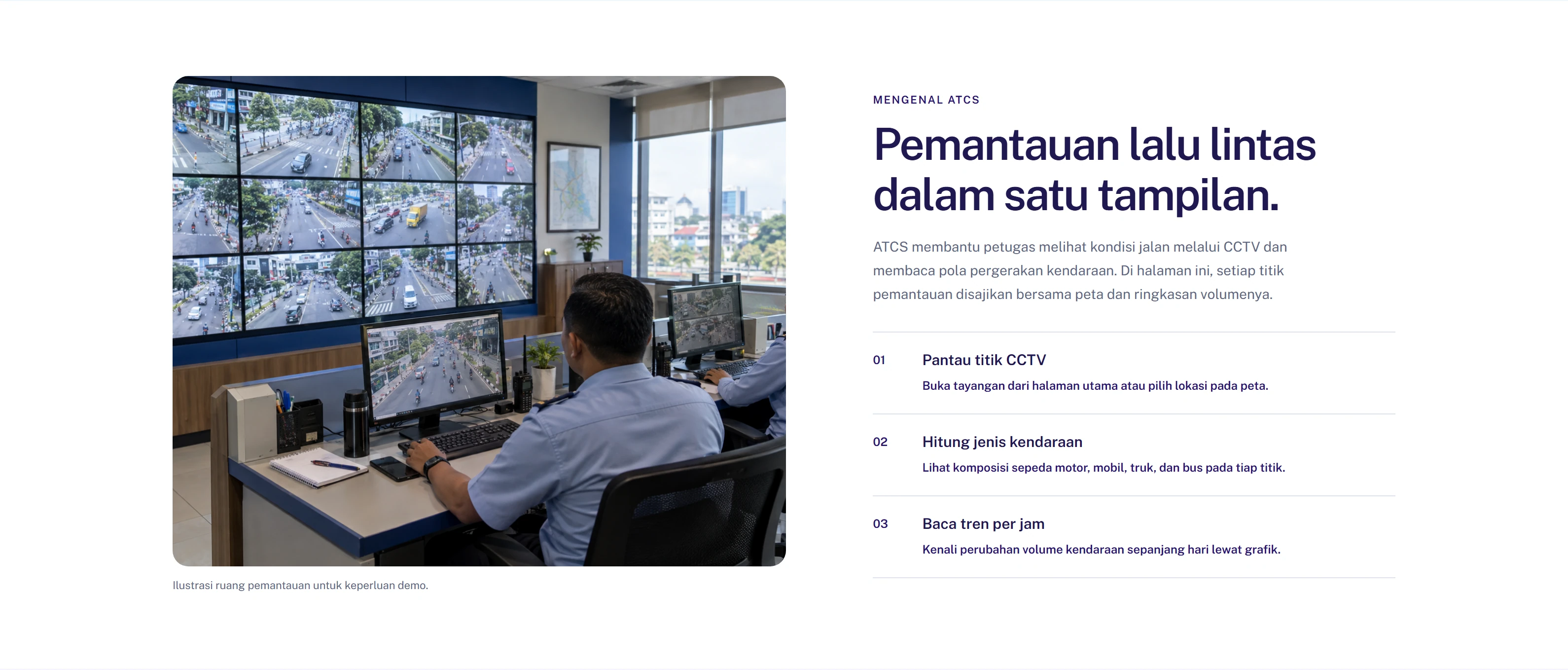 ATCS monitoring explanation and traffic workflow