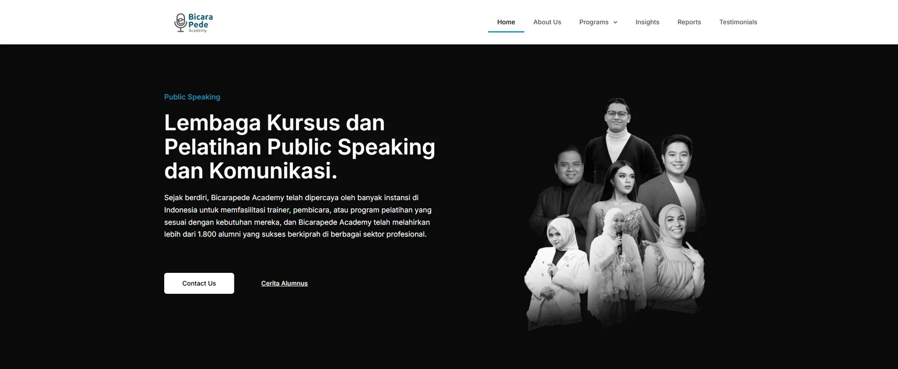 BicaraPede Academy Website — 1
