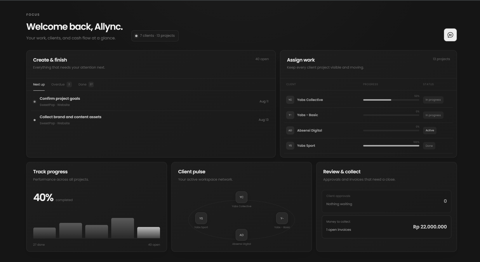 Flowdesk AI Client Workspace — 1