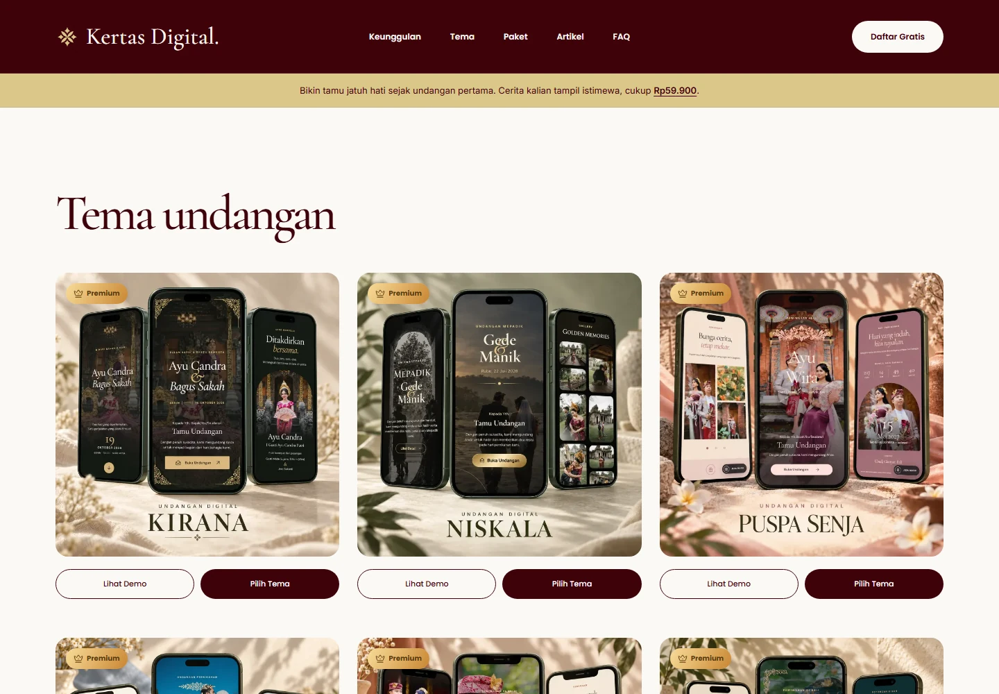 Kertas Digital: Wedding Invitation Platform — 2