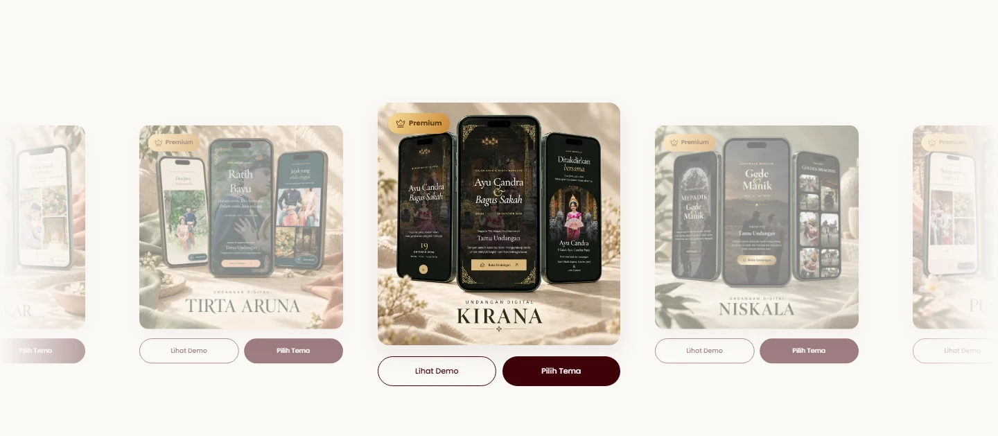 Kertas Digital public collection of wedding invitation themes